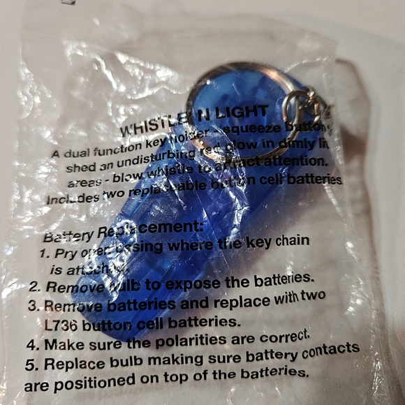 Blue Keychain with Logo - Picture 3 of 3